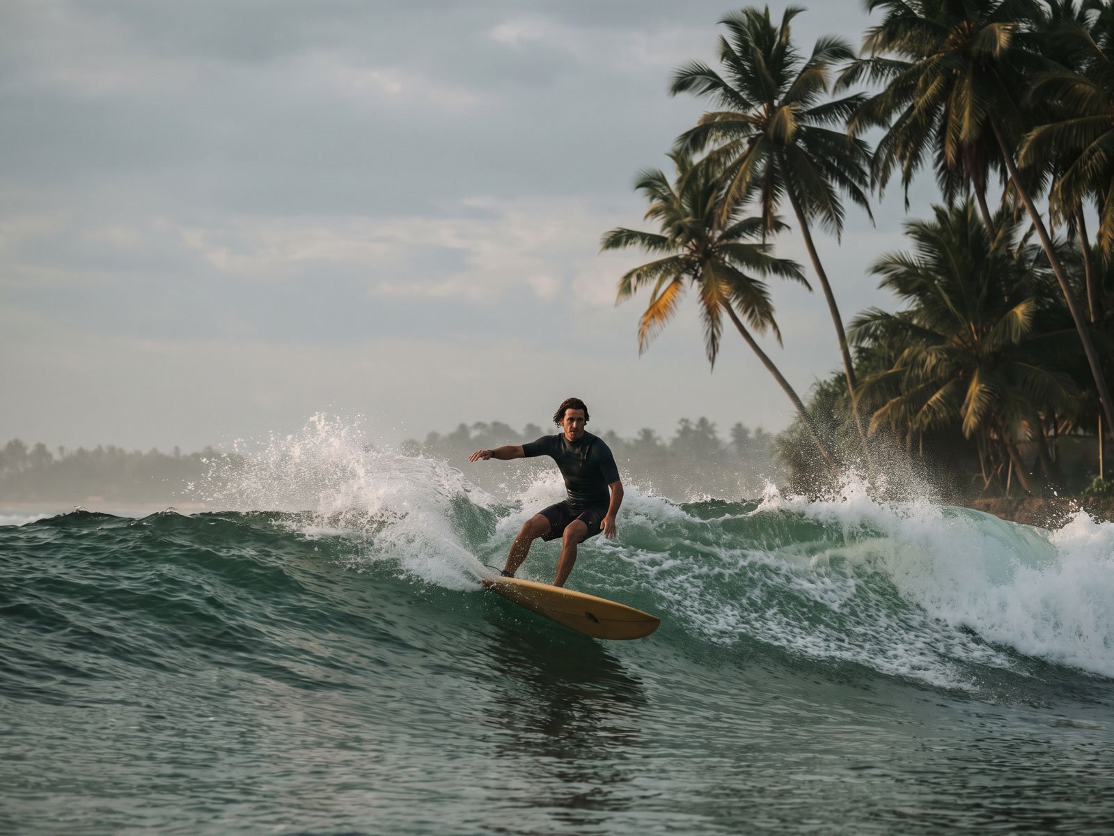 Sri Lanka's tropical landscape and ocean
