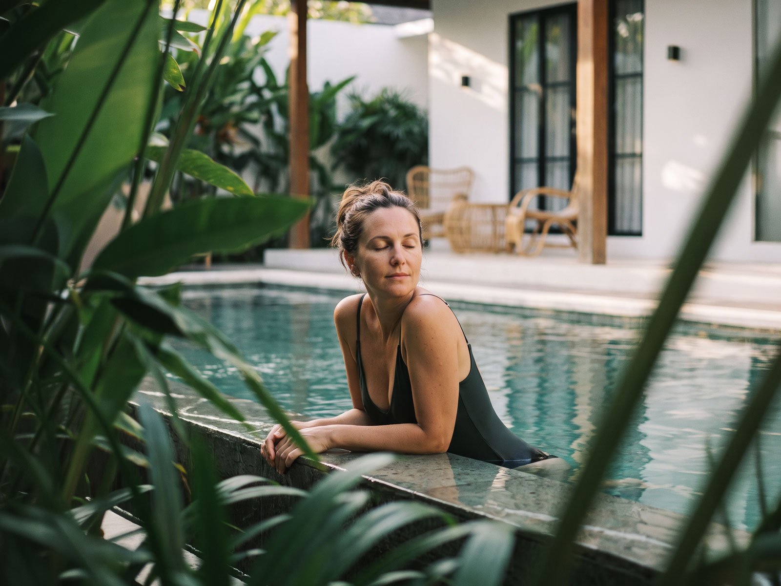 Restorative recovery beside the water
